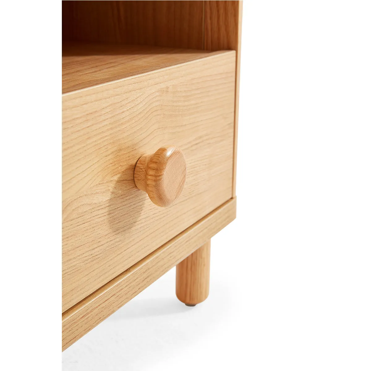 Dear Bear Kids Oak Bedside Table