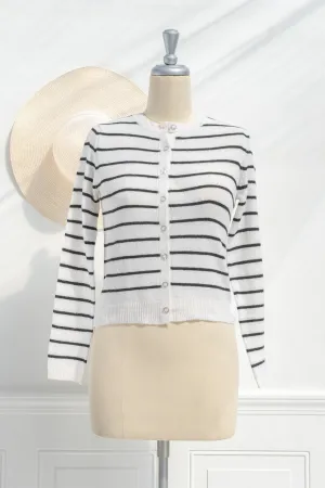 Deauville Striped Cardigan