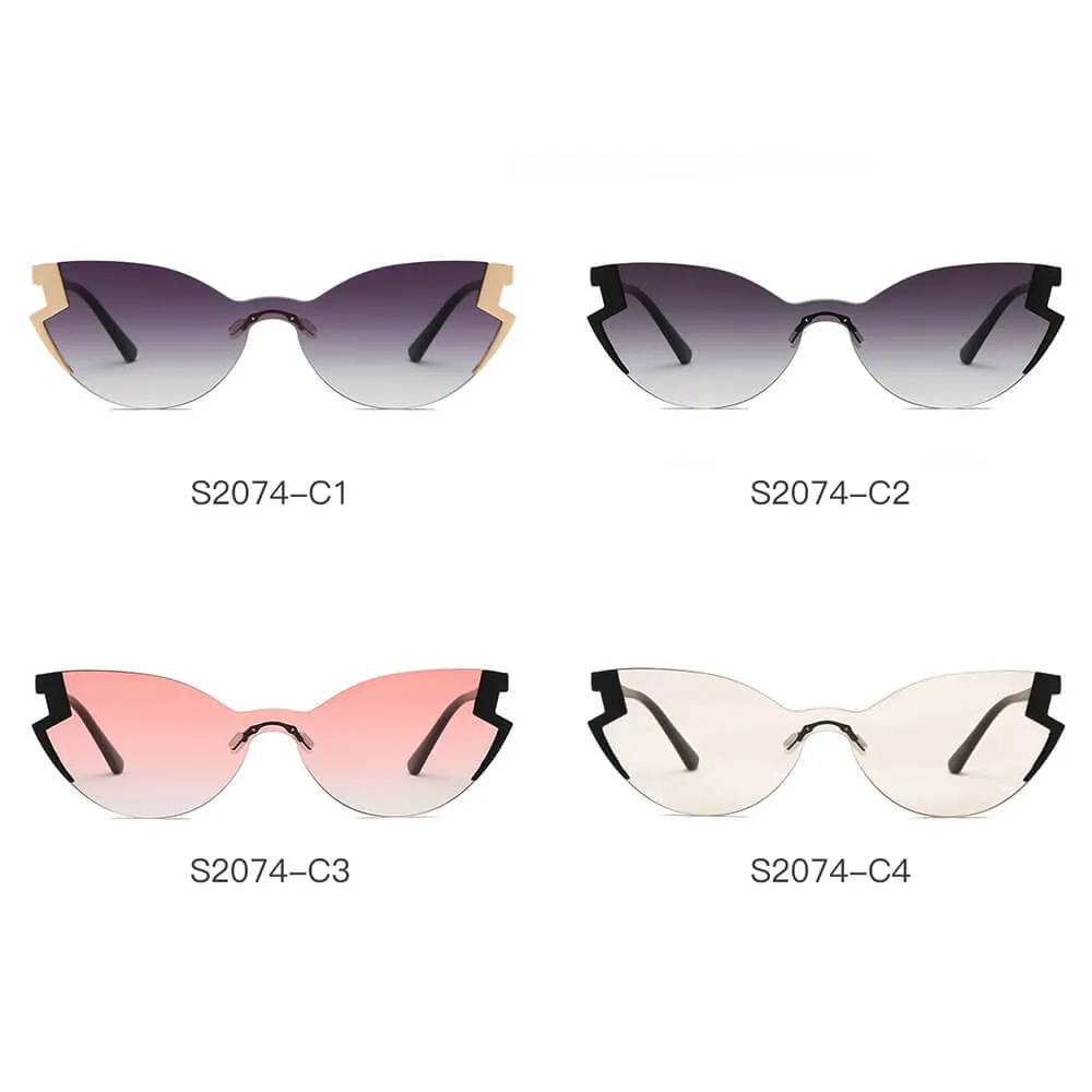 DECATUR | Women Fashion Oversize Cat Eye Sunglasses