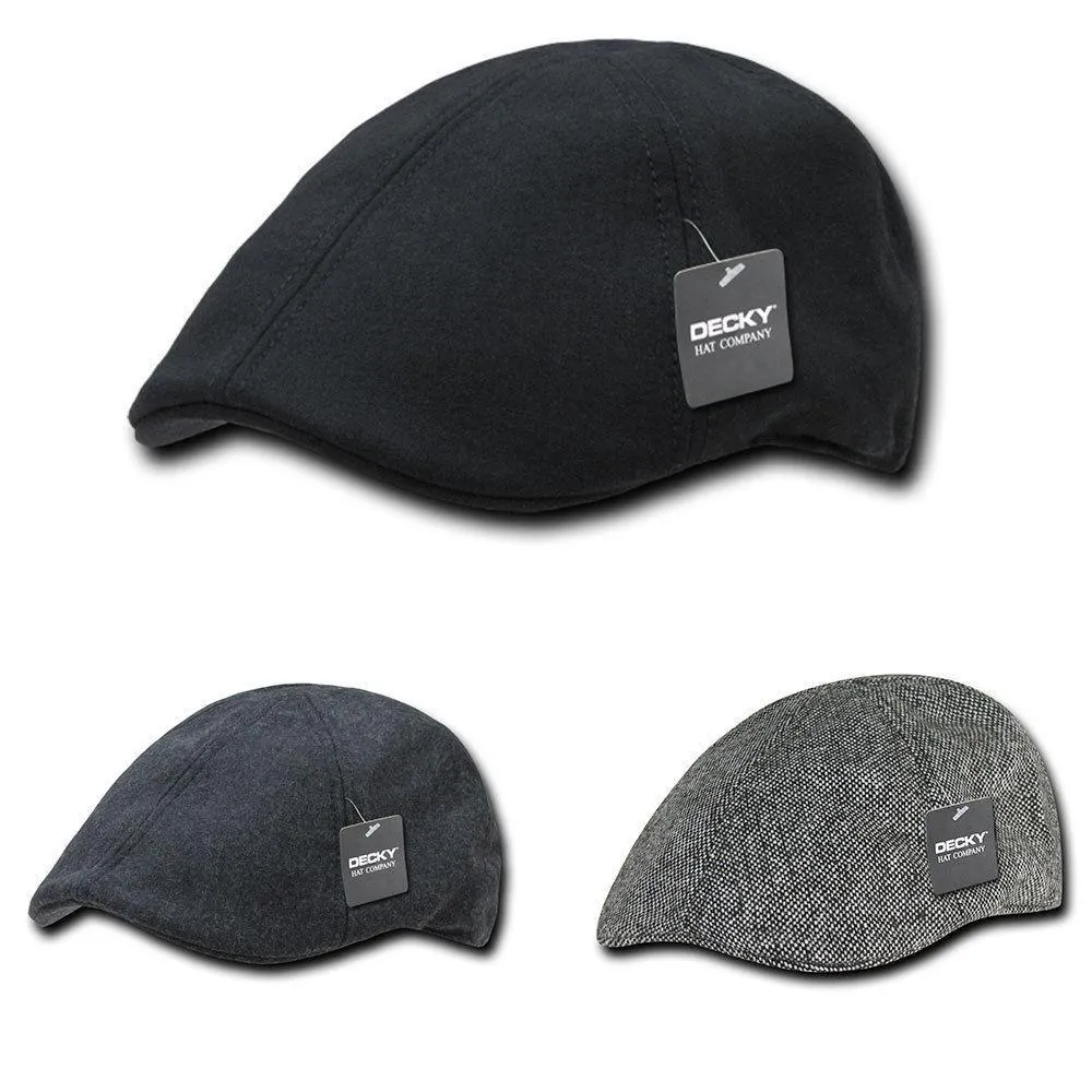 Decky Melton 6 Panel Wool Woven Ivy Sports Comfort Hats Caps