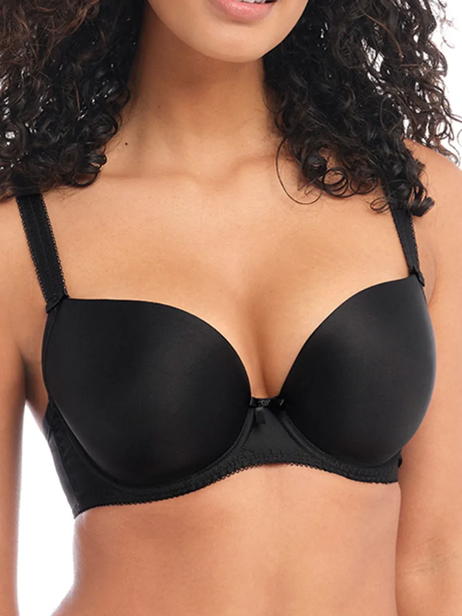 Deco Strapless Moulded Bra - Black