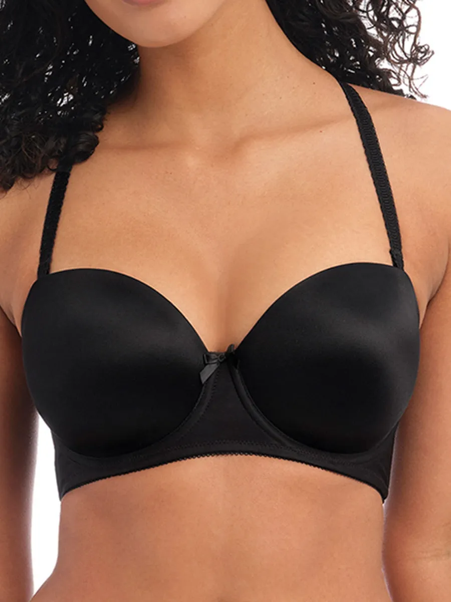 Deco Strapless Moulded Bra - Black