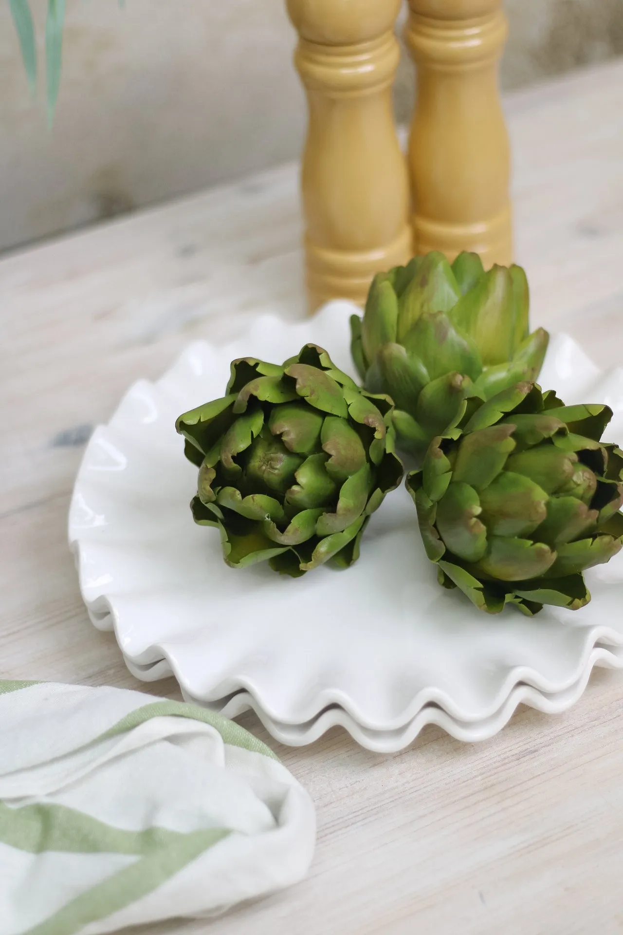 Decorative Faux Green Artichoke