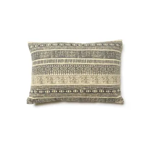 Decorative Throw Pillow - Natural & Blue