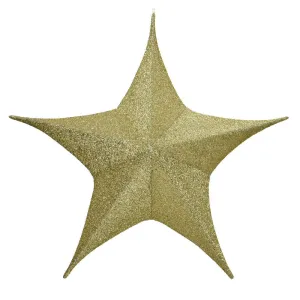 Decoris 135cm Gold Polyester Star