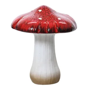 Decoris 18.6cm Red Mushroom Ornament