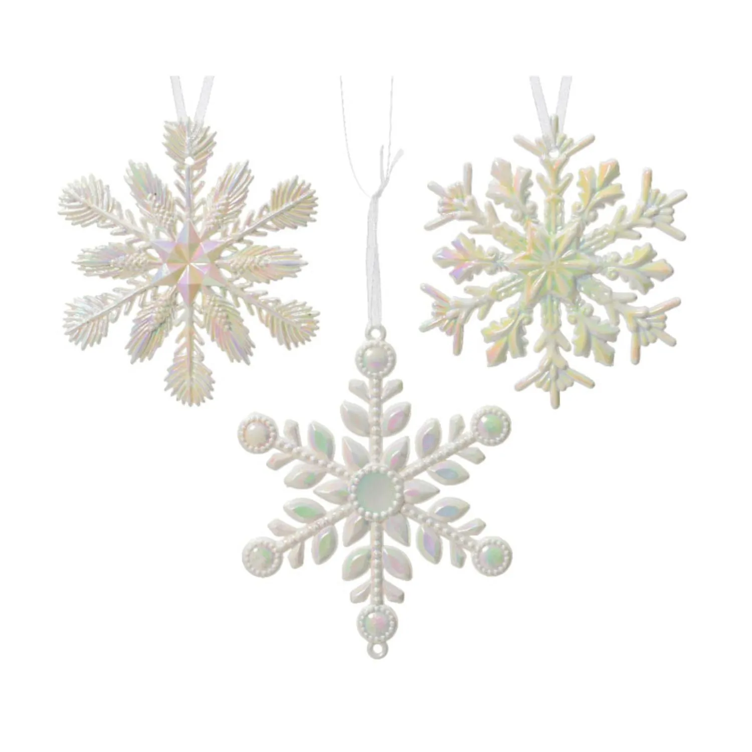 Decoris Acrylic Snowflakes (Choice of 3)