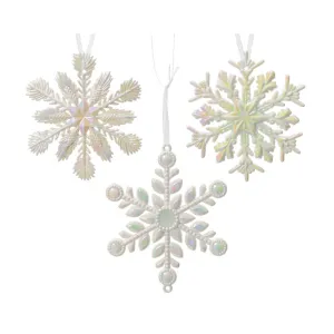 Decoris Acrylic Snowflakes (Choice of 3)