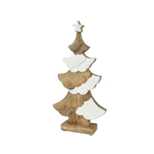 Decoris Mangowood Tree 29cm - White