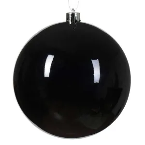 Decoris Shatterproof Bauble 14cm - Black