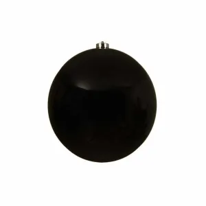 Decoris Shatterproof Bauble 20cm - Black