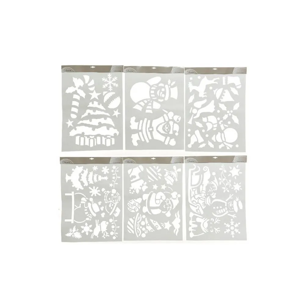 Decoris White Plastic Stencils (Choice of 6)