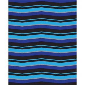 Deep Blue & Aqua Chevron Printed Backdrop