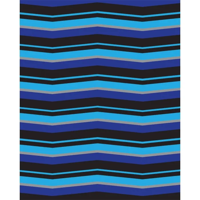 Deep Blue & Aqua Chevron Printed Backdrop