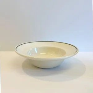 Deep Bowl Forest Green Line - Classical Porcelain