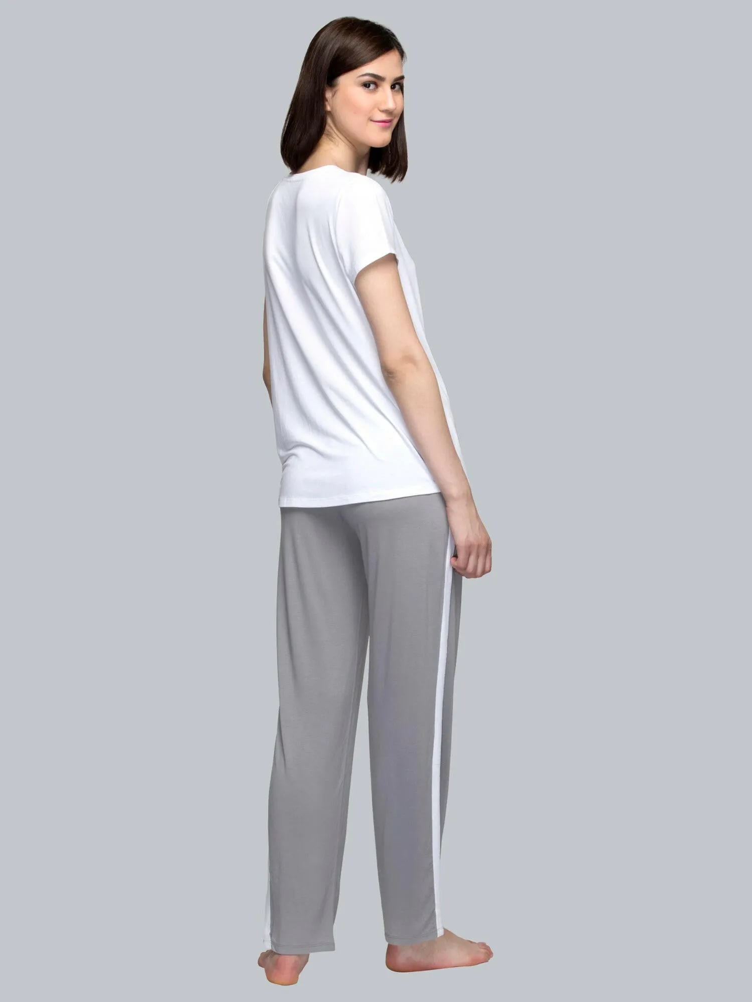 Deep Grey Trackpants With Side piping