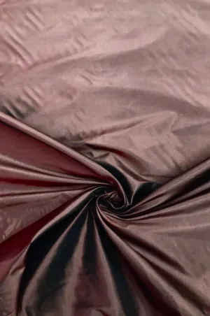 Deep Mahogany Taffeta Silk Fabric