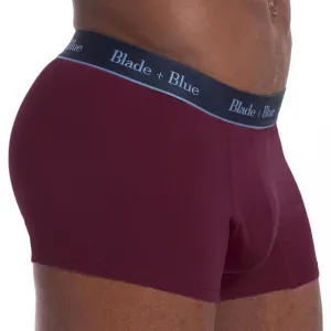 Deep Maroon Knit Trunk Underwear - Made In USA