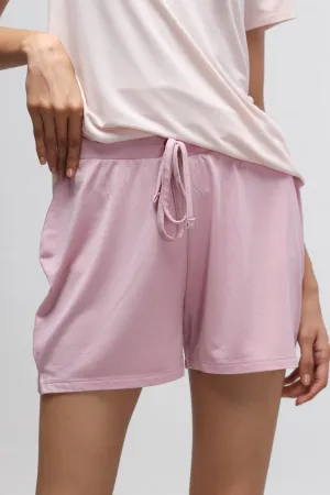 Deep Pink Shorts with Side Slits