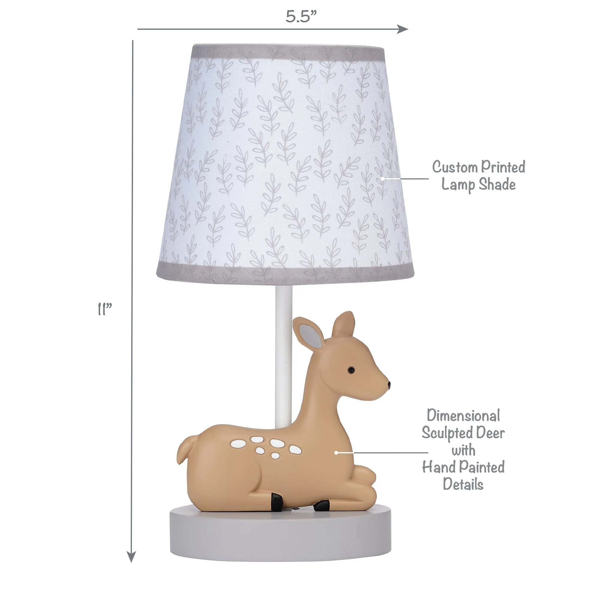 Deer Park Lamp with Shade & Bulb