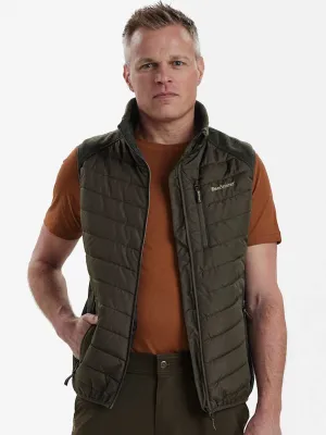 DEERHUNTER Moor Padded Waistcoat w.Knit - Mens - Timber