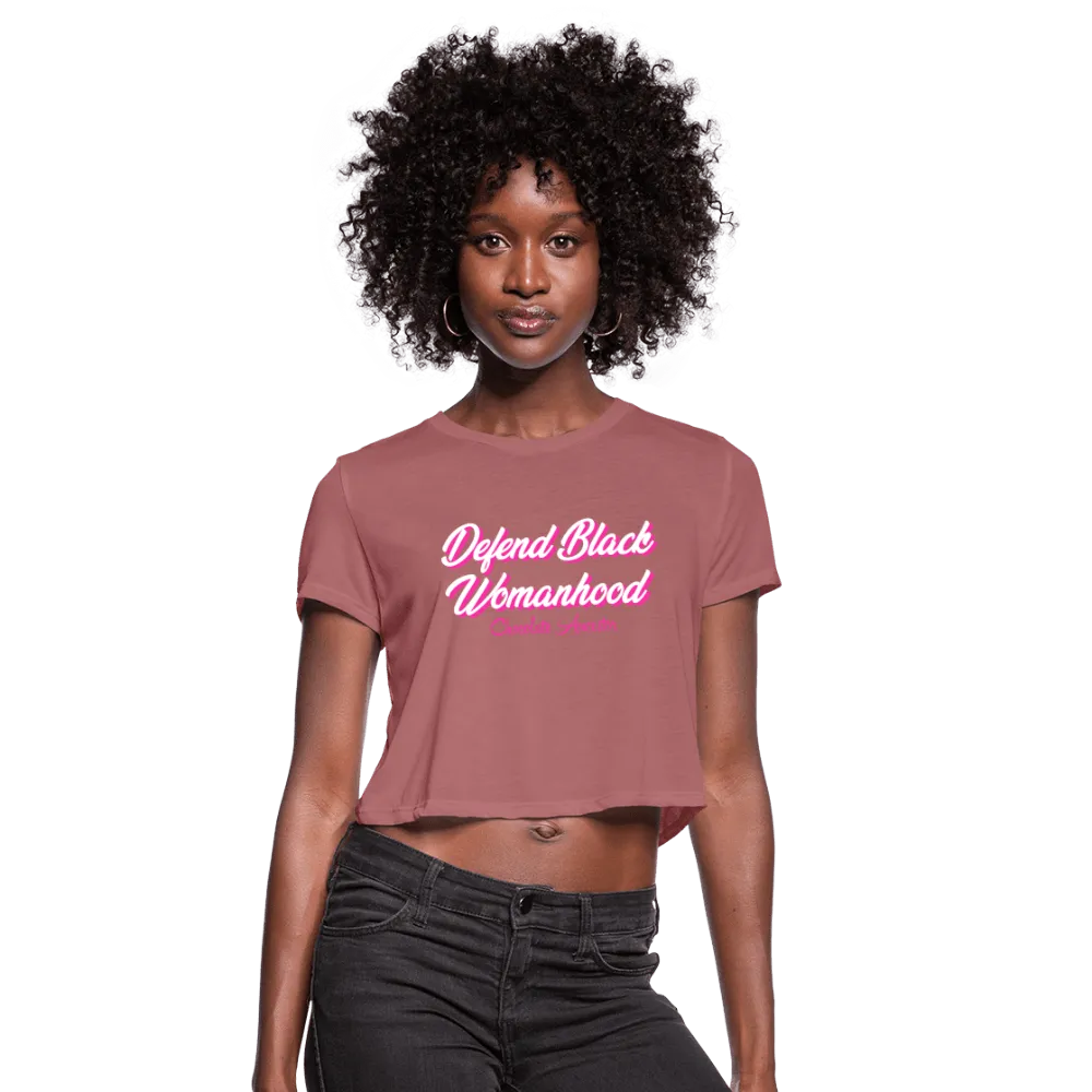 Defend Black Womanhood Women's Crop Top (Style 2)