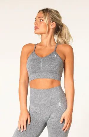 Define Seamless Scrunch Sports Bra - Grey Marl