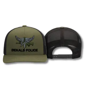 [DEKALB CO PD] Adjustable Mesh Back Cap [GRN/BLK]