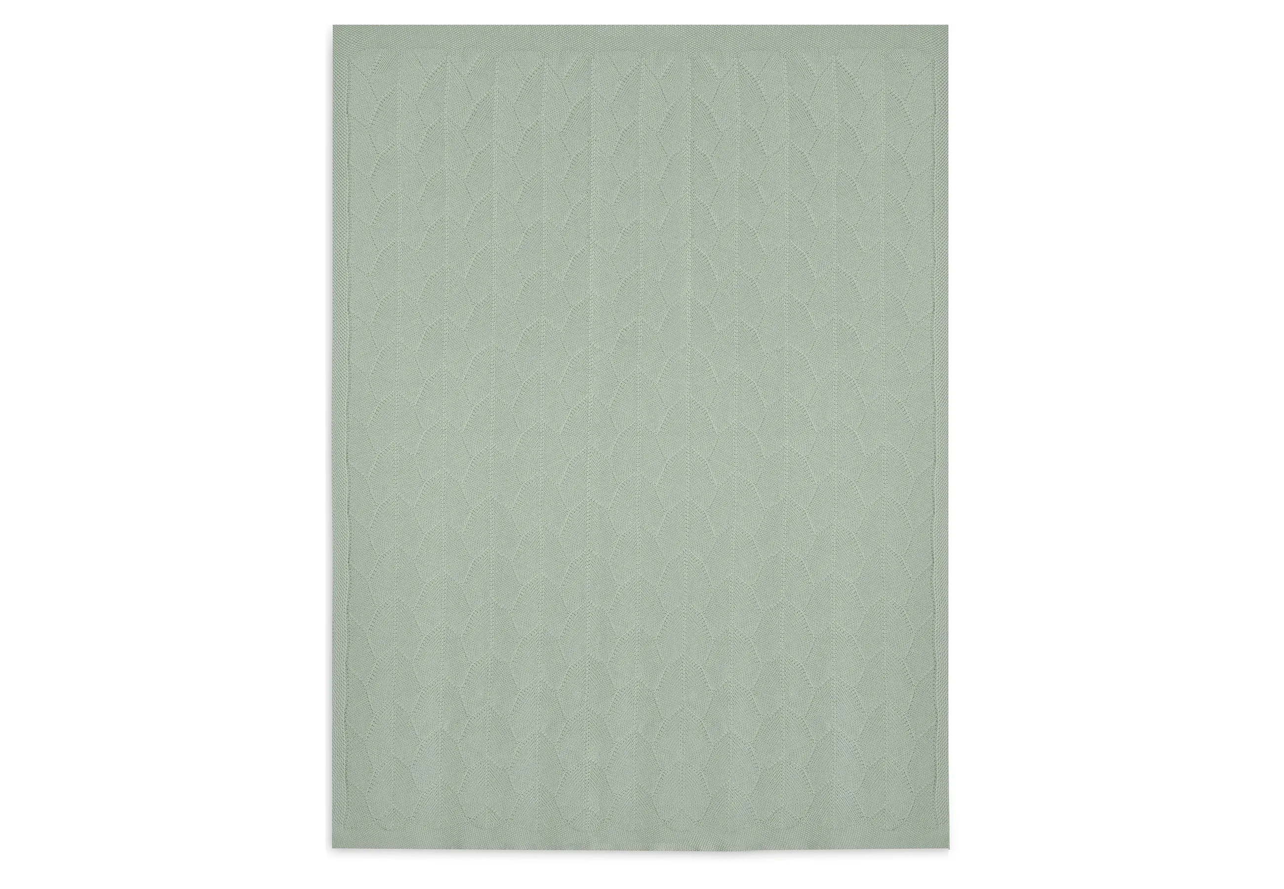 Deken Ledikant 100x150cm Shell Knit - Sea Foam - GOTS