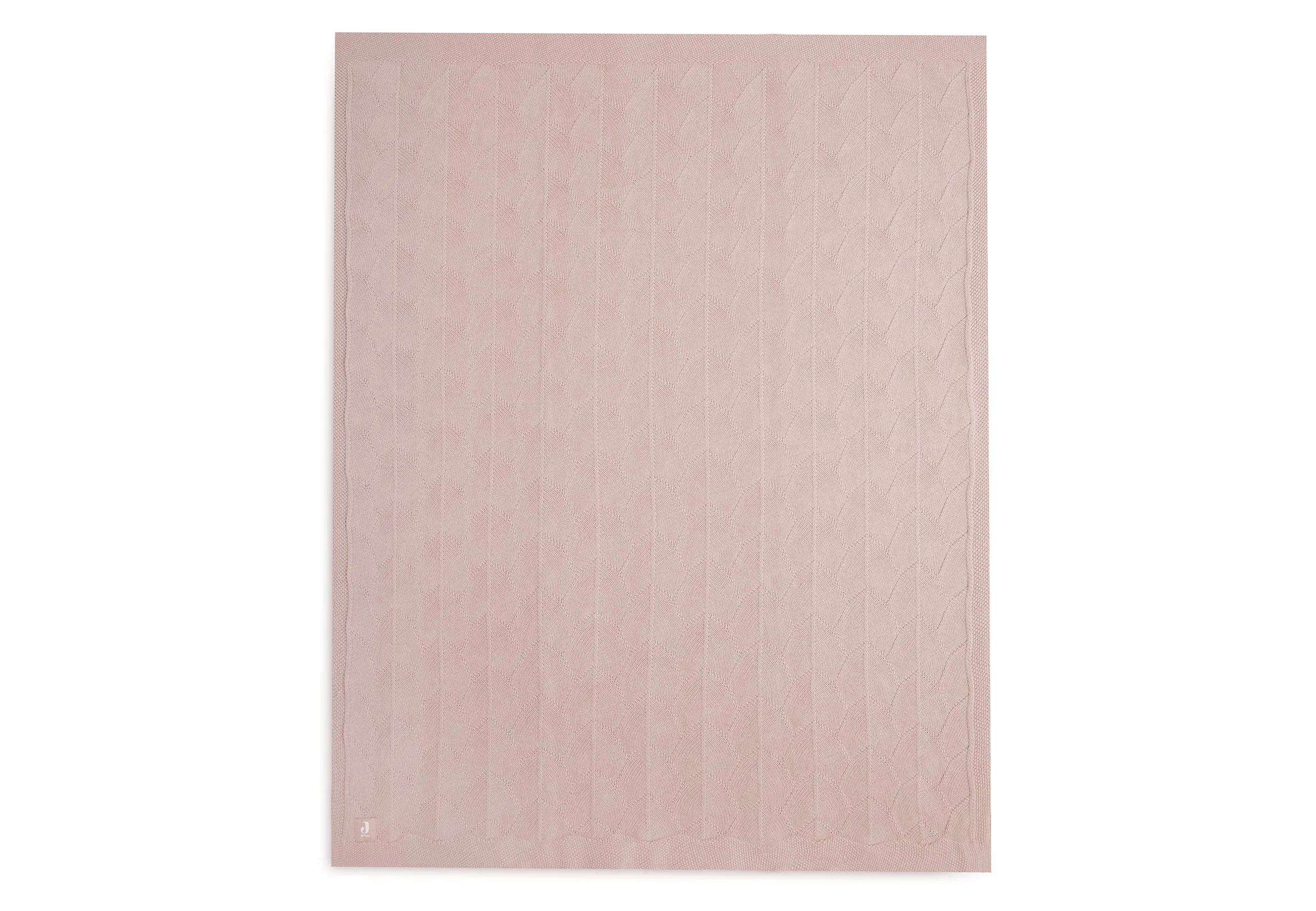 Deken Ledikant 100x150cm Shell Knit - Wild Rose - GOTS