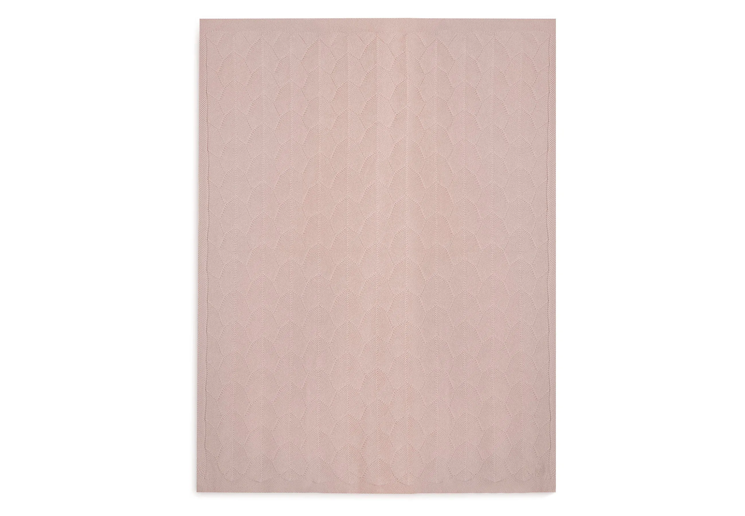 Deken Ledikant 100x150cm Shell Knit - Wild Rose - GOTS