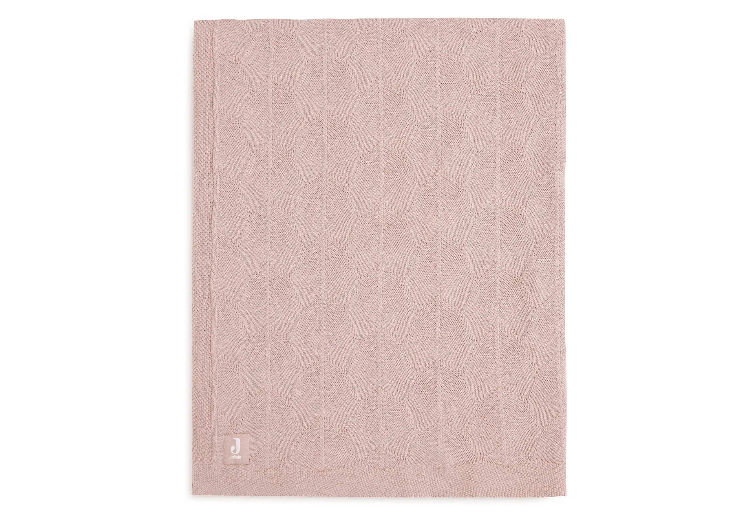 Deken Ledikant 100x150cm Shell Knit - Wild Rose - GOTS