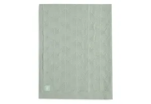 Deken Wieg 75x100cm Shell Knit - Sea Foam - GOTS