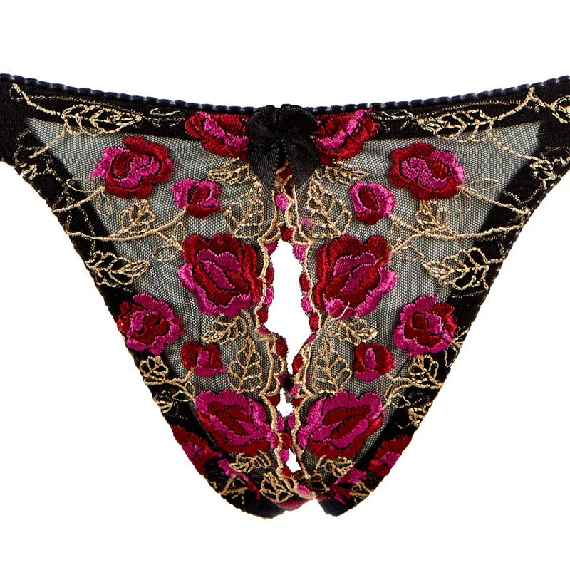 Delicate Embroidered Erotic Lingerie Set