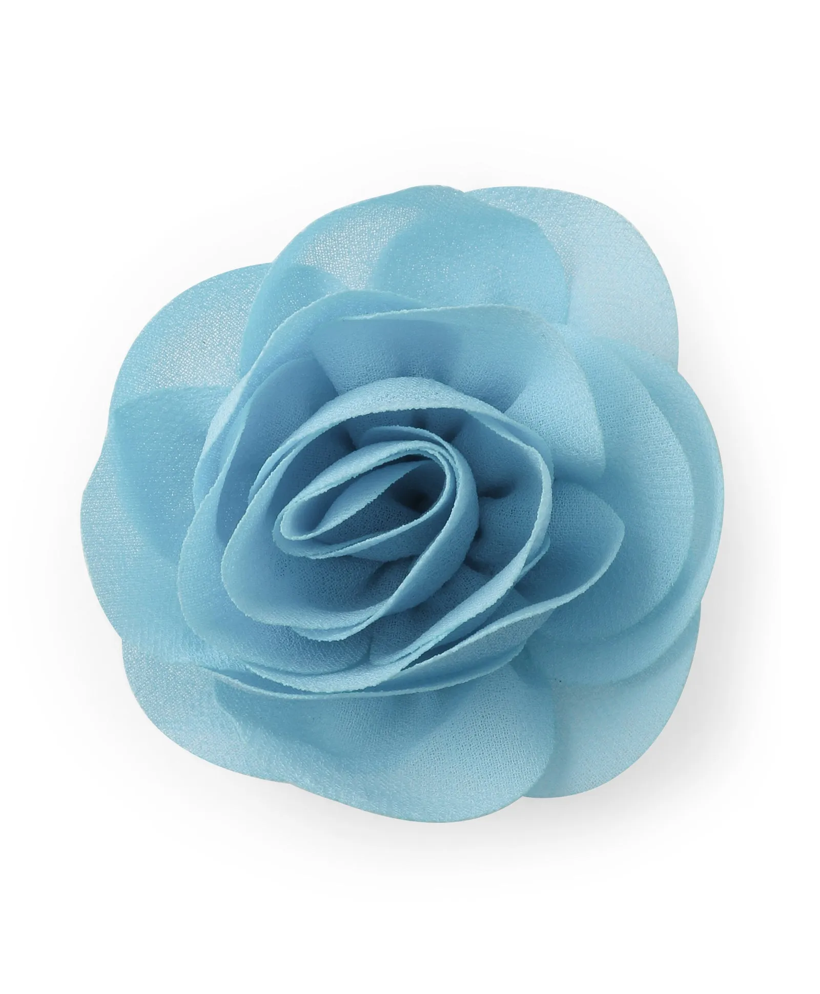 Delicate Rose Alligator Clip - Light Blue