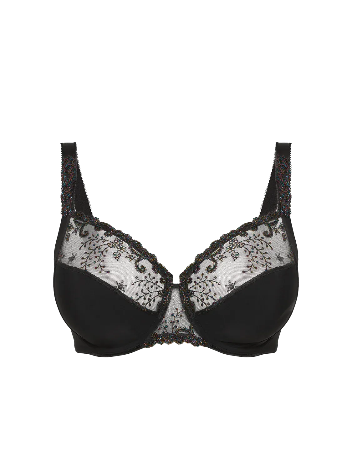 Delice Full Cup Support Bra In Noir Gem - Simone Perele