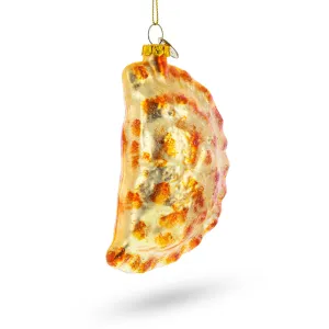 Delicious Dumpling Pierogi - Blown Glass Christmas Ornament