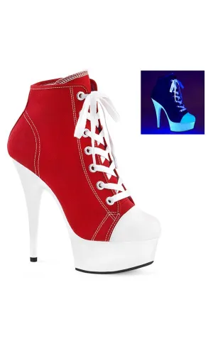 DELIGHT-600SK-02 Red Converse Platform Heels