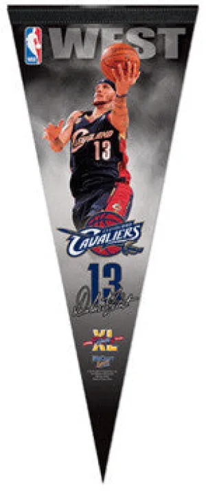 Delonte West "Signature" Cleveland Cavliers Premium Felt Pennant (L.E. /2010)