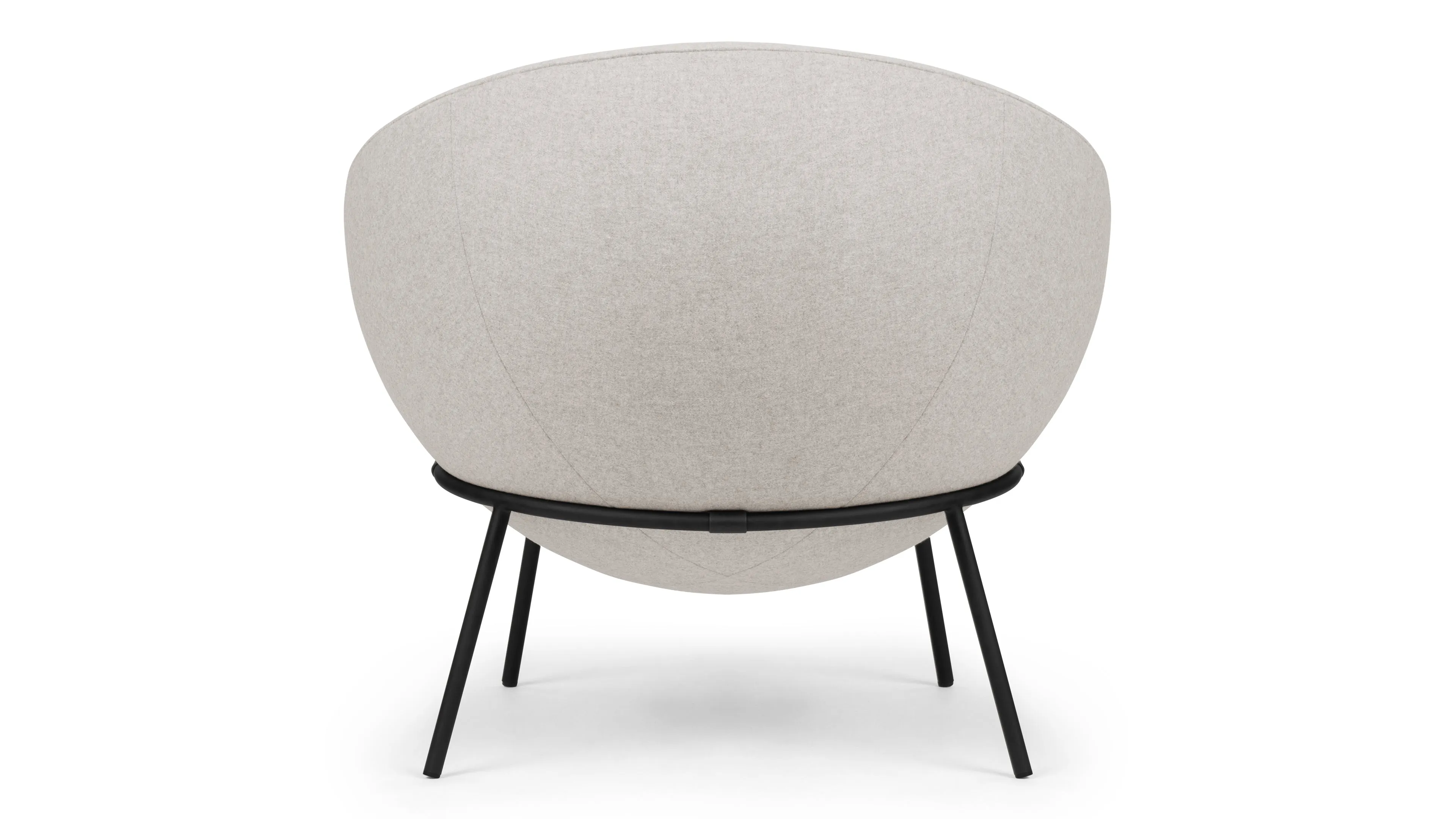 Delphi - Delphi Bowl Chair, Wheat Gray Cashmere Wool