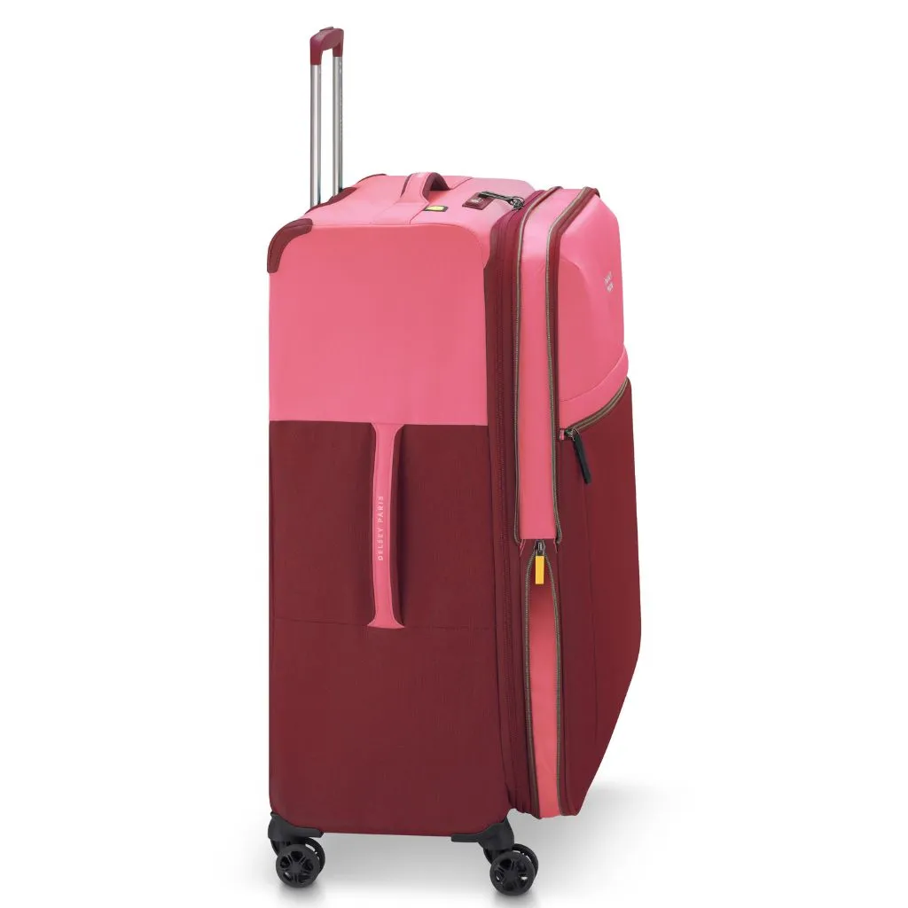 Delsey BROCHANT 3.0 78cm Large Softsided Luggage - Pink