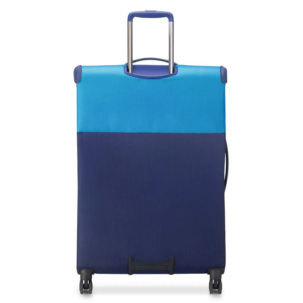 Delsey BROCHANT 3.0 78cm Large Softsided Luggage - Ultramarie Blue