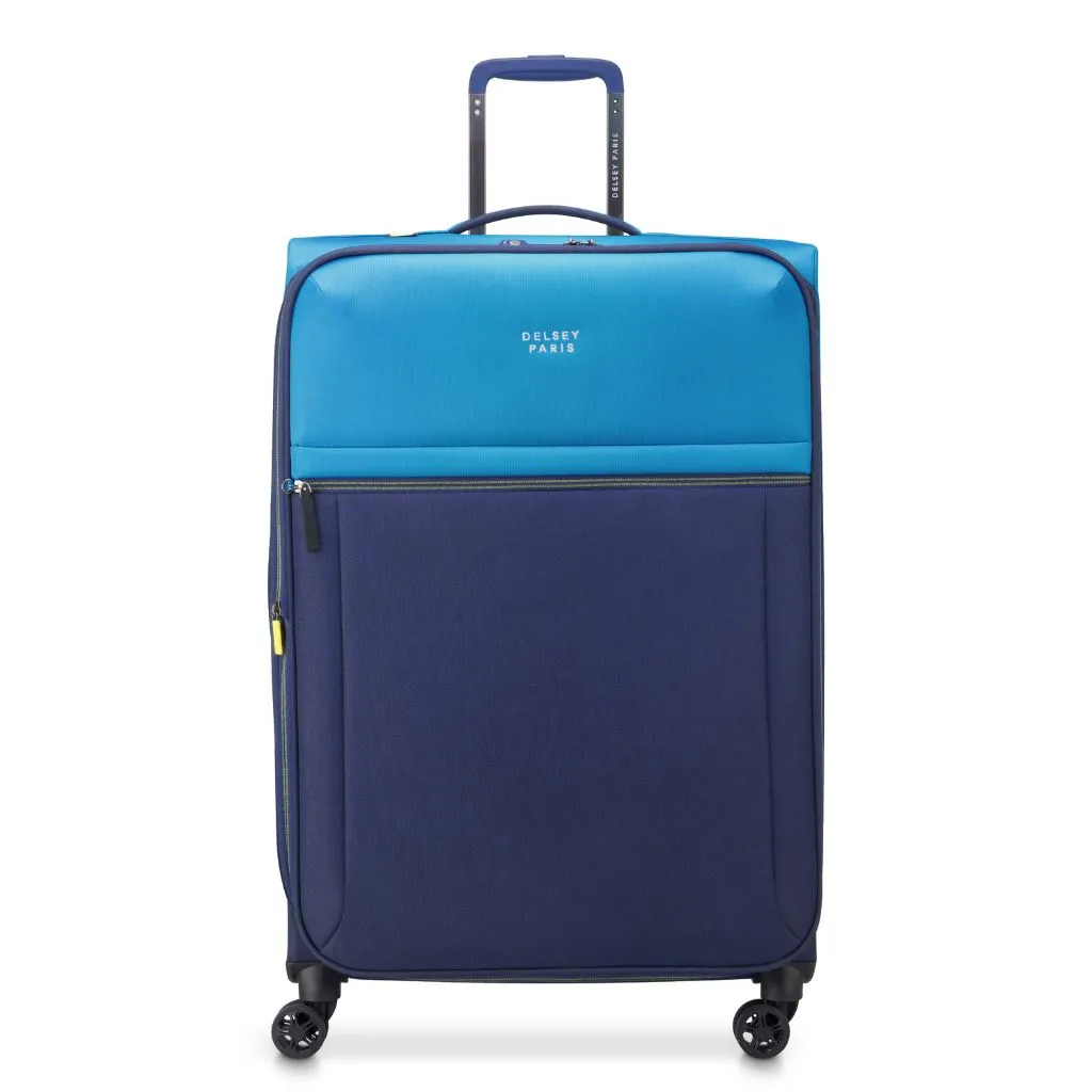 Delsey BROCHANT 3.0 78cm Large Softsided Luggage - Ultramarie Blue