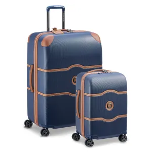 Delsey Chatelet Air 2.0 Carry On & Large Duo Hardsided Luggage - Navy Blue