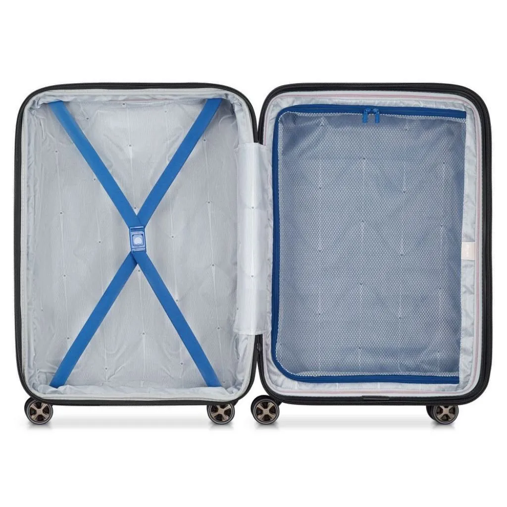 Delsey Shadow 66cm Expandable Medium Luggage - Blue