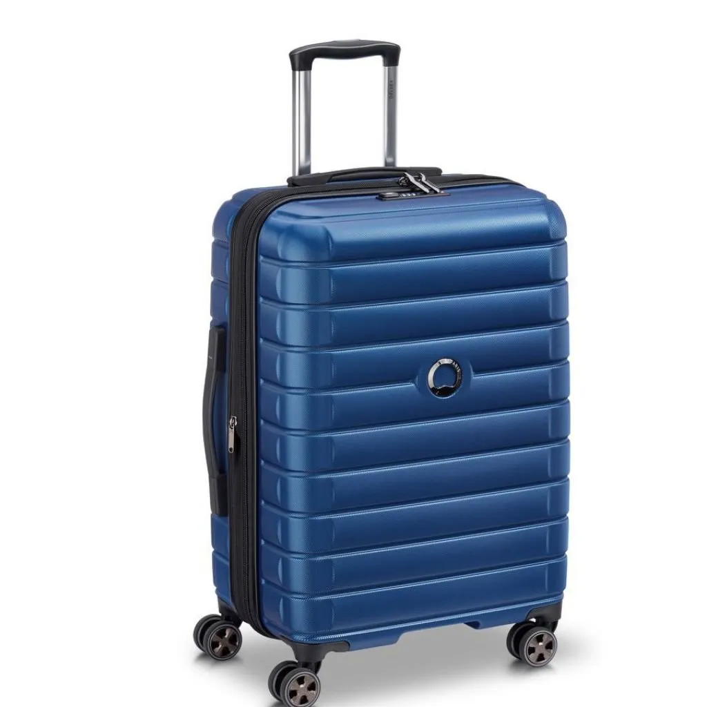 Delsey Shadow 66cm Expandable Medium Luggage - Blue