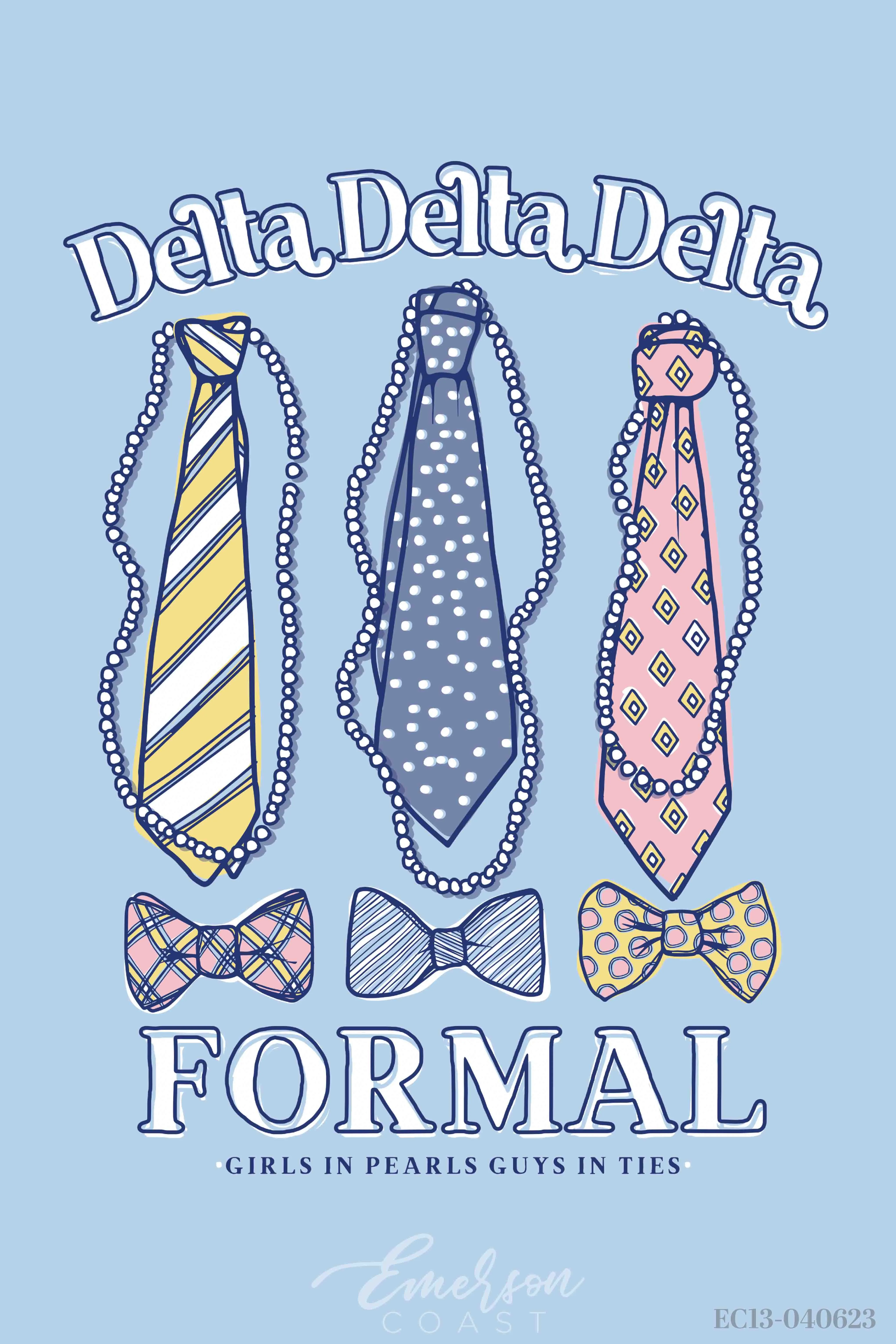 Delta Delta Delta University of Arkansas Formal Redesign Zoom T-shirt