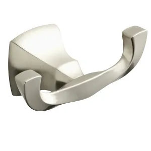 Delta Sawyer Collection 2 Hook Satin Nickel Robe Hook