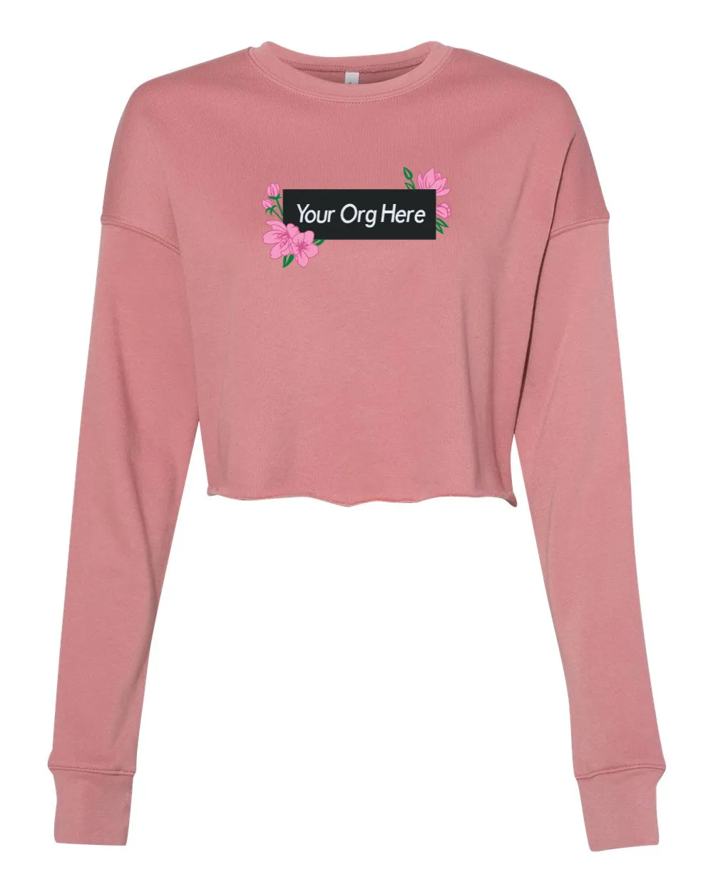 Deluxe Box Logo - Bella & Canvas - Cropped Crewneck Sweatshirt - Customer's Product with price 90.00