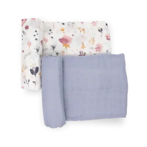 Deluxe Muslin Swaddle Blanket 2 Pack - Fairy Gardens